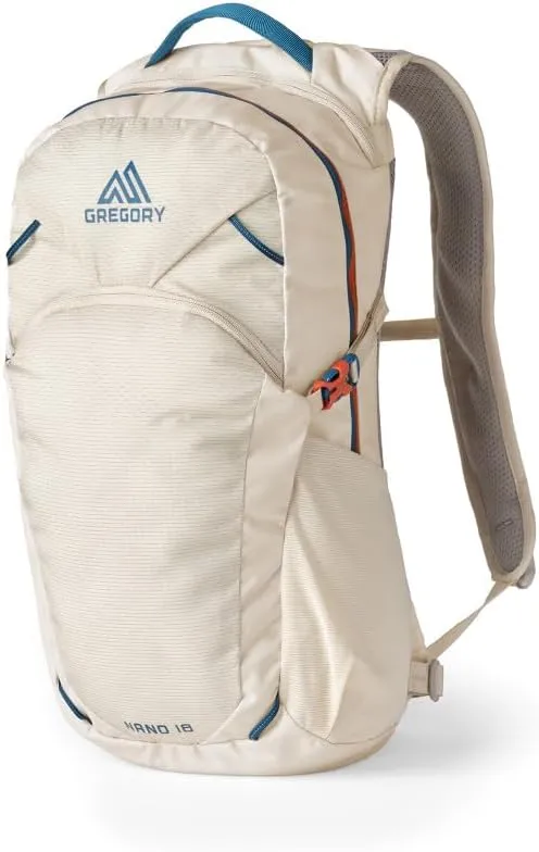 Gregory Nano 18L Unisex Day Hiking/Commuter/Active Travel Backpack, Breathable Backpanel, Hydration Port, One Size Fits All, Chalk White