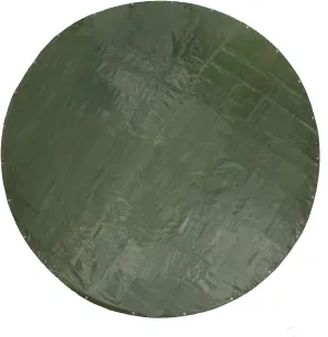 GUARD SHIELD Round Tarp Waterproof Heavy Duty Green 15 Feet Cover Outdoor Inflatable Pool Ground Cloth Tarps for Under Pool