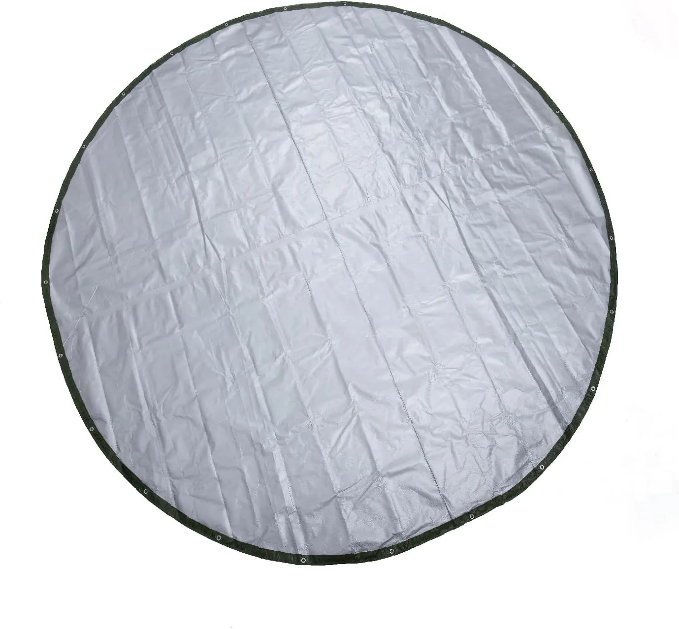 GUARD SHIELD Round Tarp Waterproof Heavy Duty Green 15 Feet Cover Outdoor Inflatable Pool Ground Cloth Tarps for Under Pool