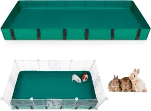 Guinea Pig Cage Liner, Waterproof Liner for Guinea Pigs, Guinea Pig Bedding with Tarp Bottom for C&C Grids, Cage Liners for Guinea Pig, Bunny, Hamster, Rabbit,Not Include Cage,47 * 24 inches