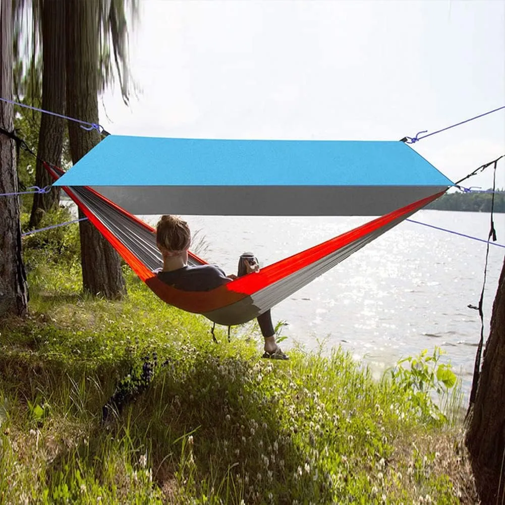 Hammock Rain Fly Lightweight Waterproof Tent Tarp Camping Backpacking Tarp Shelter 10x10ft Camping Accessories