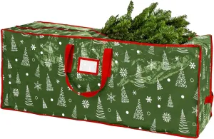 Handy Laundry Christmas Tree Storage Bag - Stores 7.5 Foot Artificial Xmas Holiday Tree, Durable Waterproof Material, Zippered Bag, Carry Handles. Protects Against Dust, Insects & Moisture.