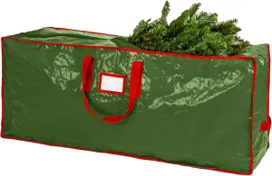 Handy Laundry, Christmas Tree Storage Bag - Stores 9 Foot Artificial Xmas Holiday Tree, Durable Waterproof Material, Zippered Bag, Carry Handles. Protects Against Dust, Insects and Moisture.