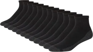 Hanes Men's Max Cushioned Ankle Socks, Multipacks