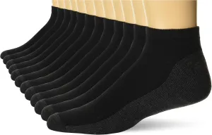 Hanes Men's Socks, X-Temp Cushioned Low Cut Socks, 12-Pack