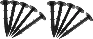 Happyyami Camping Tent Stakes 100 Pcs Plastic Tent Stakes Bolts Sturdy Ground Nails for Beach Canopies Tarps Groundsheets and Gardening