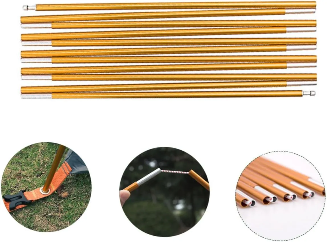 Happyyami Tent Poles Camping Tent Footprint Foldable Tarps Tents Cot Tent Storage Bag Outdoor Storage Tent Shelter