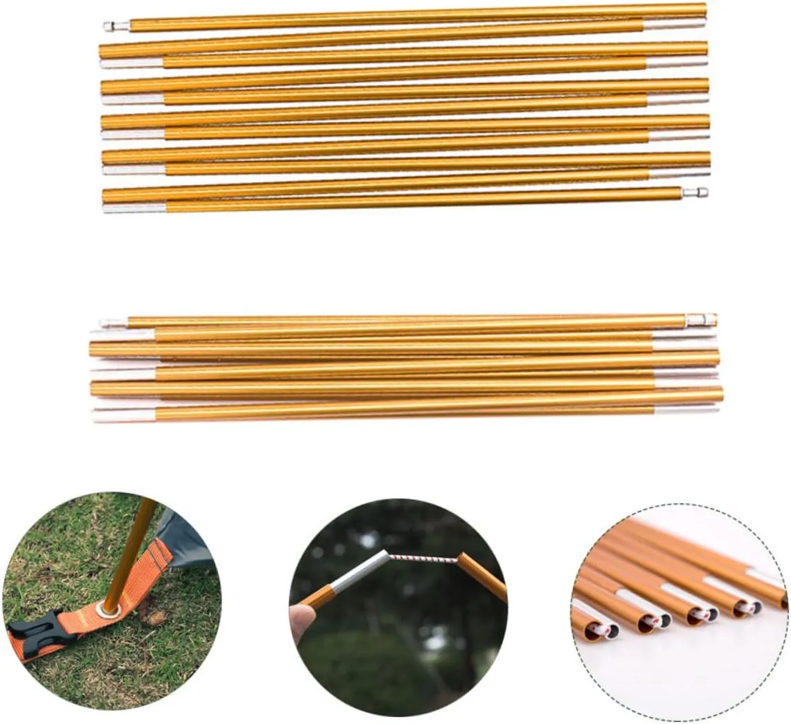Happyyami Tent Poles Camping Tent Footprint Foldable Tarps Tents Cot Tent Storage Bag Outdoor Storage Tent Shelter