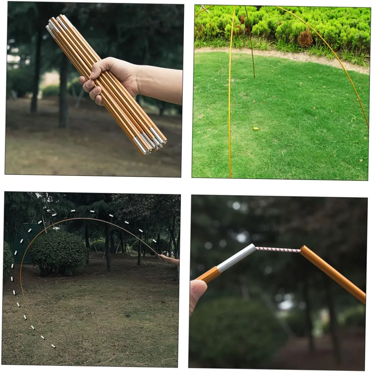 Happyyami Tent Poles Camping Tent Footprint Foldable Tarps Tents Cot Tent Storage Bag Outdoor Storage Tent Shelter