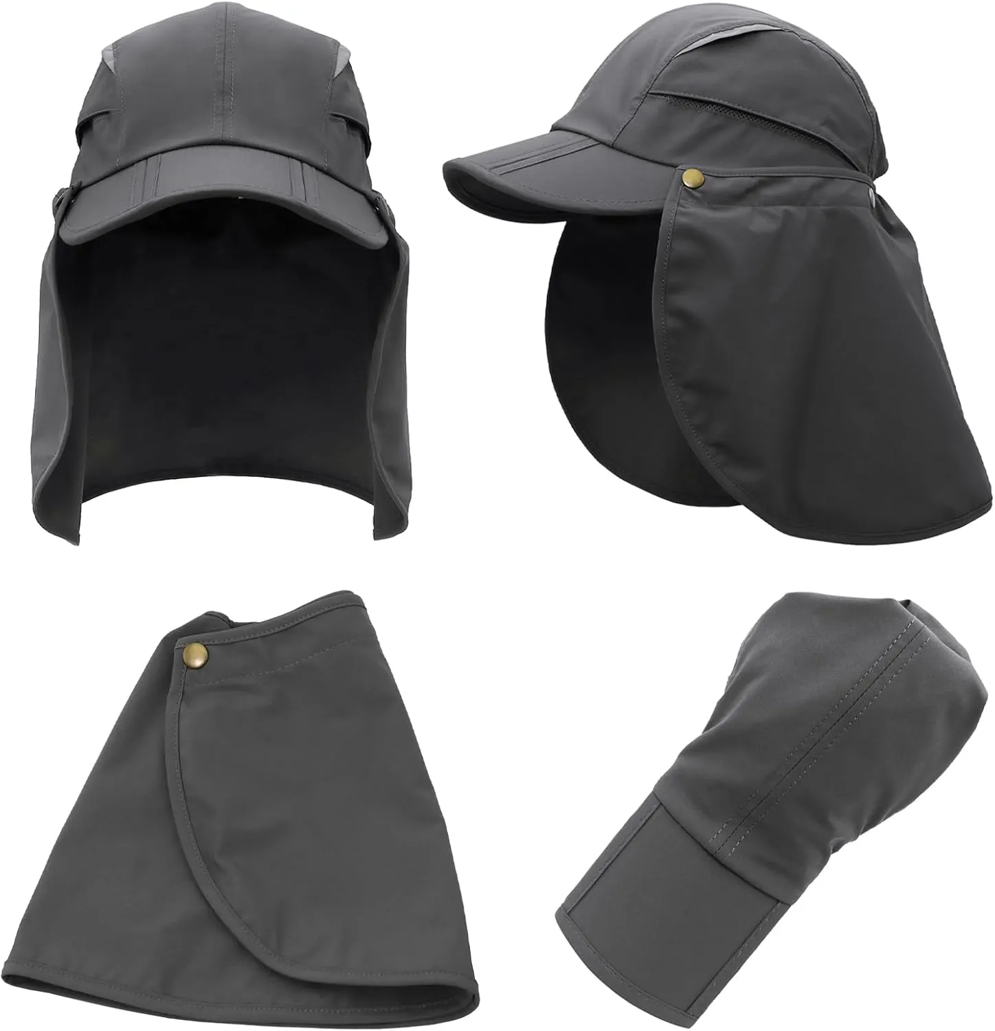 Hat with Neck Protection Detachable Multi-Purpose Summer Sun Hat Sun Protection Breathable Quick Dry UV Protection