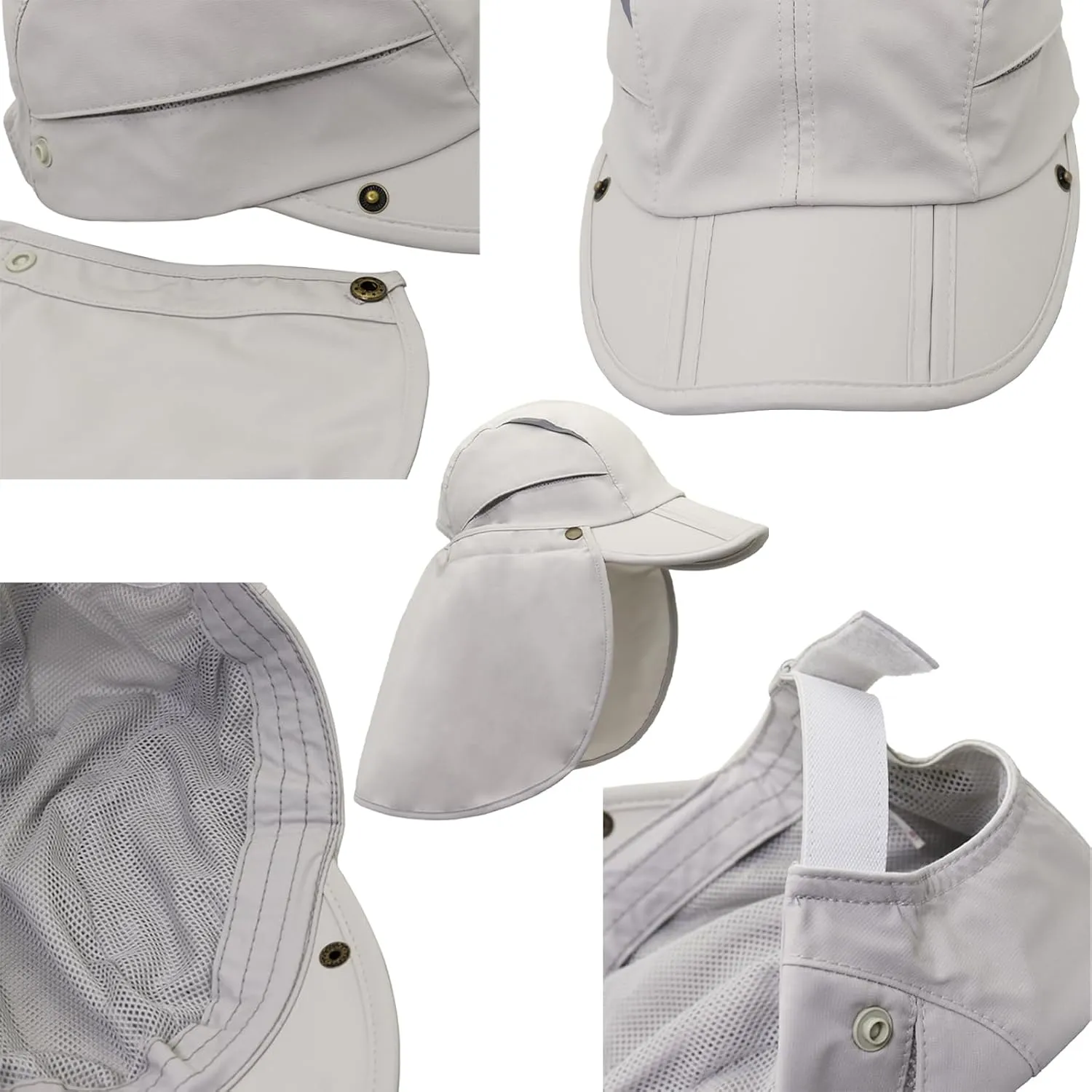 Hat with Neck Protection Detachable Multi-Purpose Summer Sun Hat Sun Protection Breathable Quick Dry UV Protection