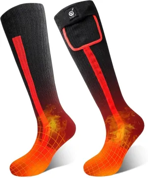 Heated Socks for Women Men,Foot Warmers Electric Rechargable Battery Heating Socks,Winter Cold Feet Hunting Ski Camping Hiking Riding Motorcycle Snowboating Thermal Warm Socks