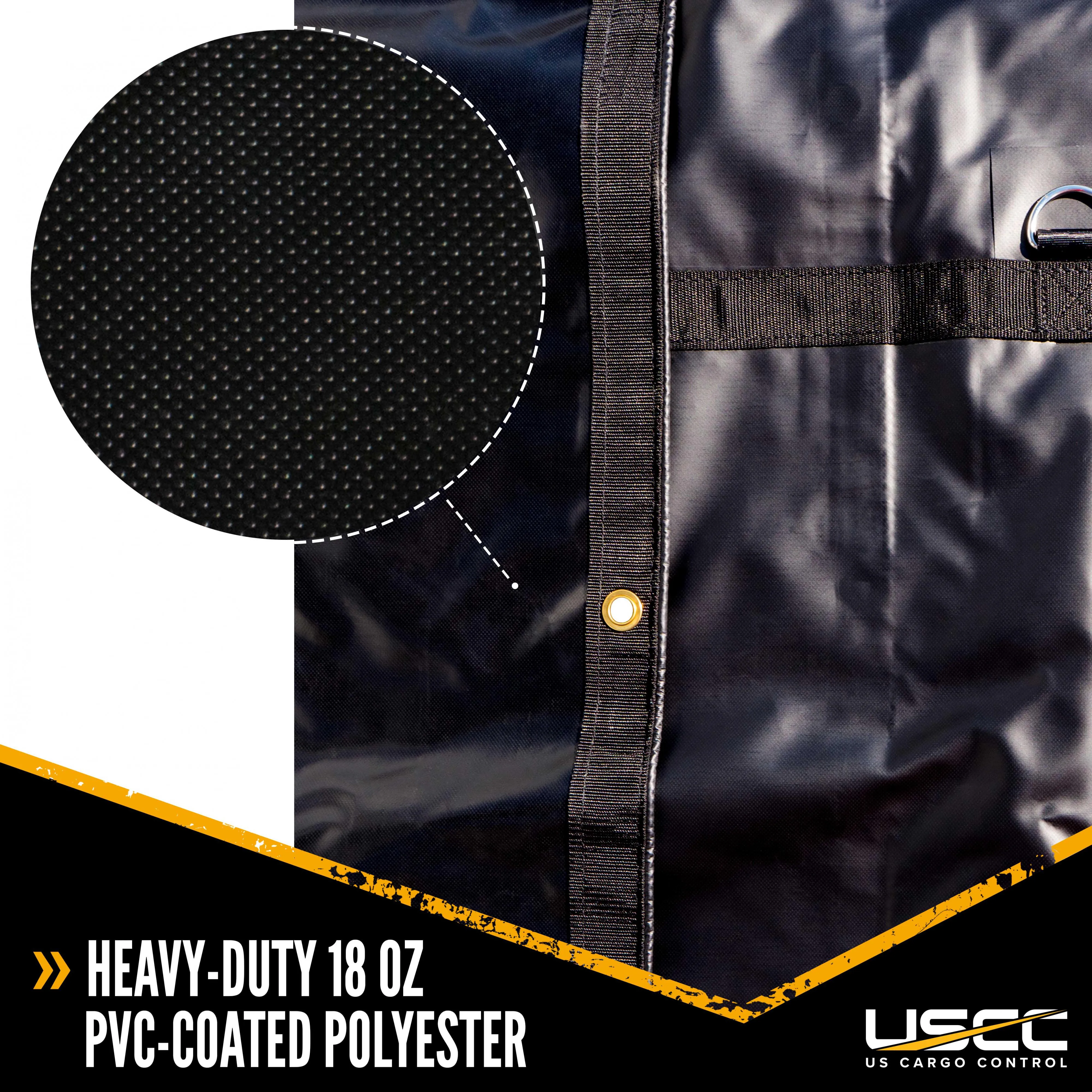 Heavy Duty Machinery Tarp - 24' x 24' - 18 oz. Black Tarp