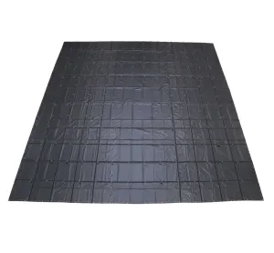 Heavy Duty Machinery Tarp - 30' x 30' - 18 oz. Black Tarp