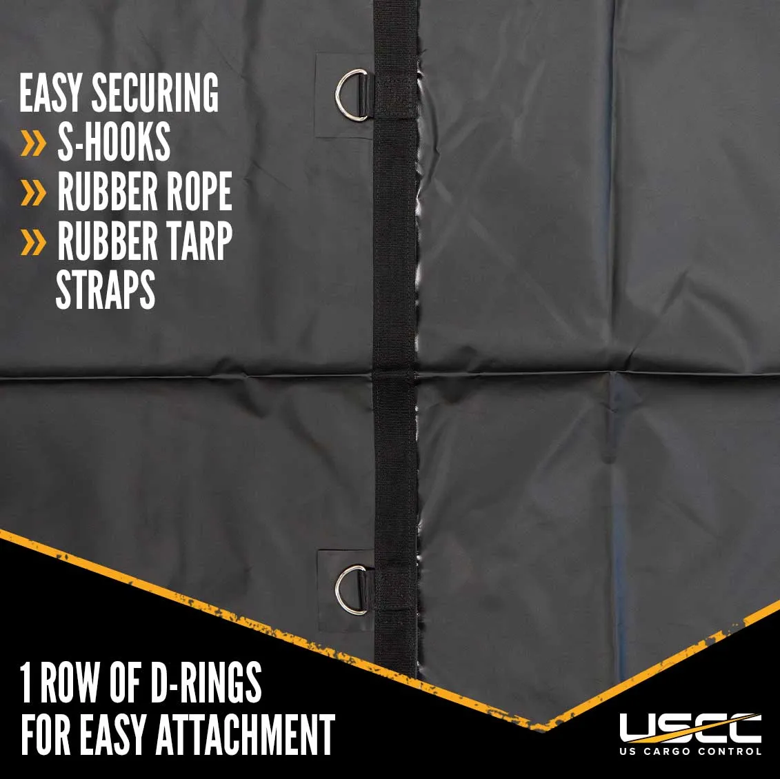 Heavy Duty Smoke Tarp - 10' x 12' - 18 oz. Black Tarp