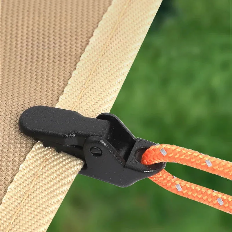 Heavy-Duty Tarp Clips (10 pcs) – Lock Grip Clamps with Thumb Lever for Camping, Travel, and Outdoor Use