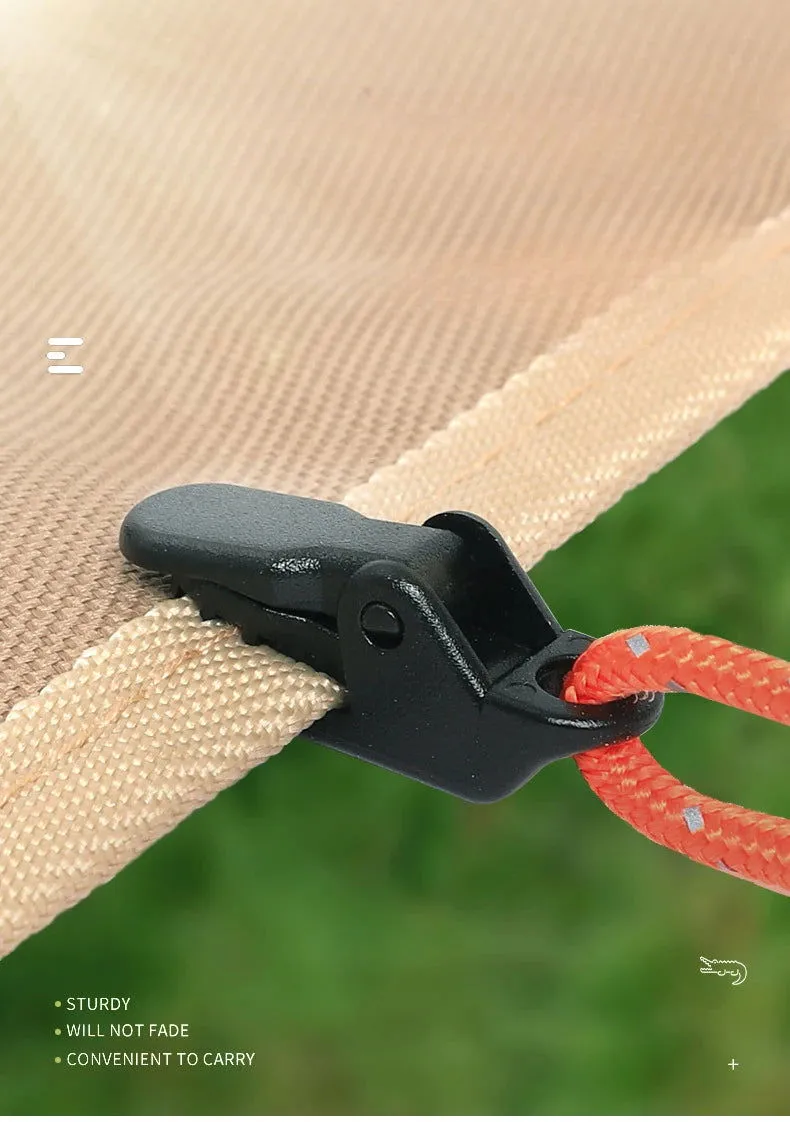 Heavy-Duty Tarp Clips (10 pcs) – Lock Grip Clamps with Thumb Lever for Camping, Travel, and Outdoor Use