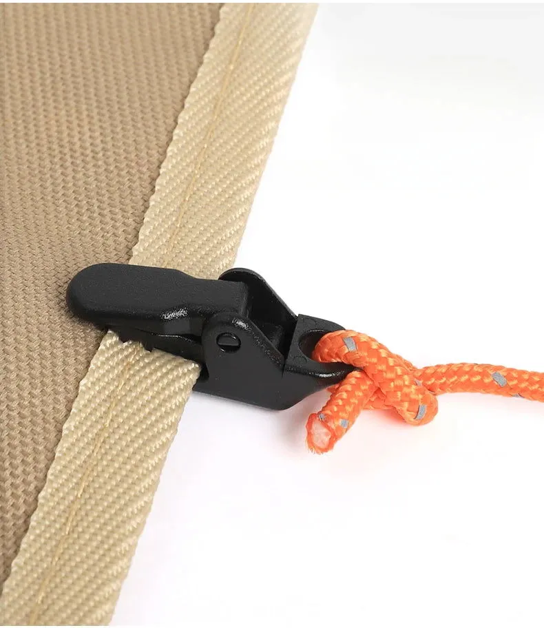 Heavy-Duty Tarp Clips (10 pcs) – Lock Grip Clamps with Thumb Lever for Camping, Travel, and Outdoor Use
