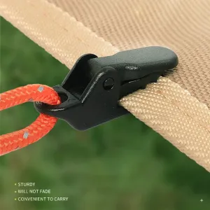 Heavy-Duty Tarp Clips (10 pcs) – Lock Grip Clamps with Thumb Lever for Camping, Travel, and Outdoor Use