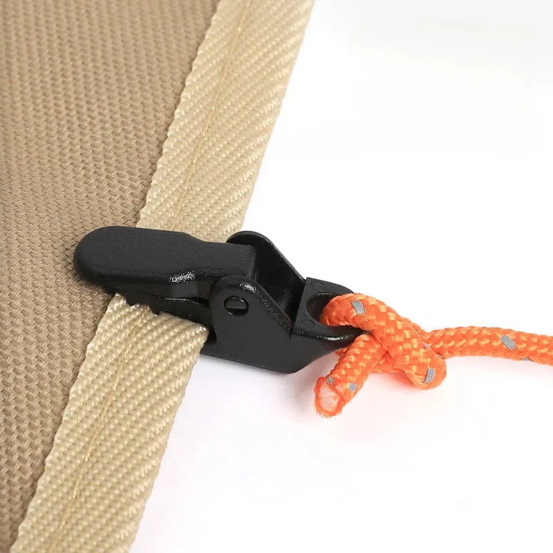 Heavy-Duty Tarp Clips (10 pcs) – Lock Grip Clamps with Thumb Lever for Camping, Travel, and Outdoor Use