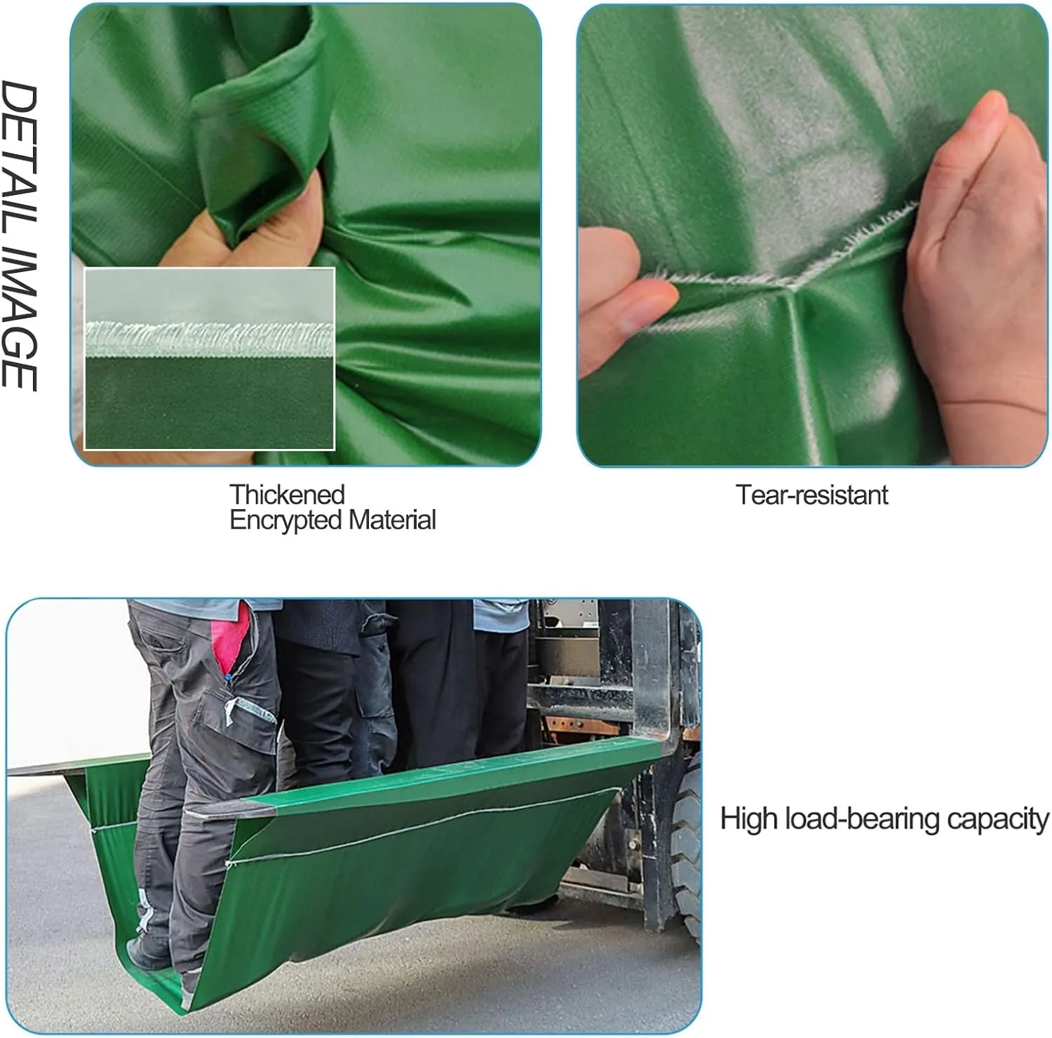 Heavy Duty Tarpaulin Waterproof Cover Tarps Tent Sheet Green PVC Canopy Tent, for Camping Caravan Boat Car Picnic Outdoor Furniture Protective Covers (Size : 2x3m)