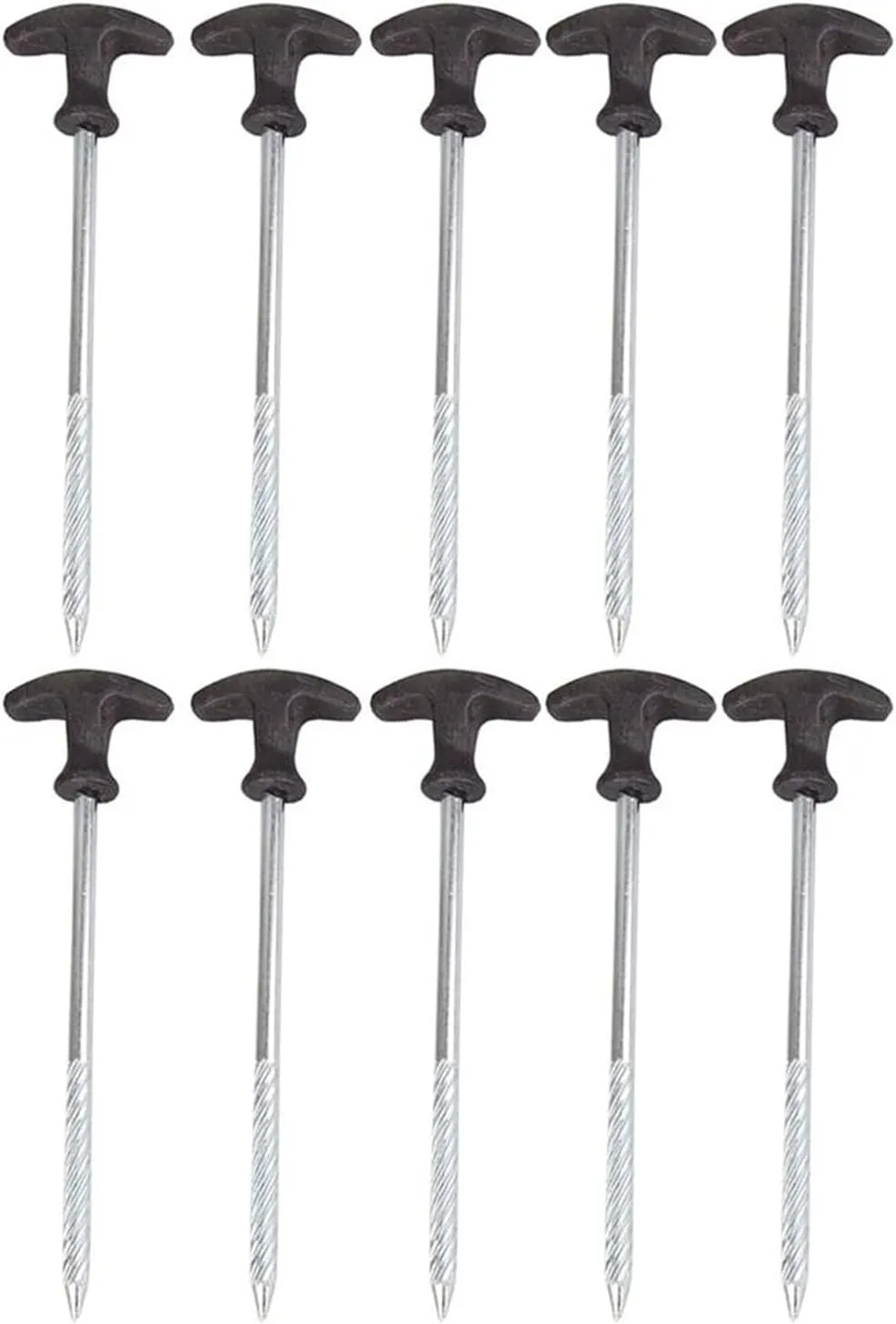 Heavy Duty Tent Stakes Metal Camping Tarp Pegs Tent Spikes for Tent Tarp Outdoor Trip Canopys Large Hard Ground