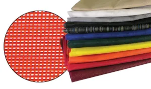 Heavy Duty Vinyl Coated Mesh Tarp - Yellow - 6 Foot x 8 Foot