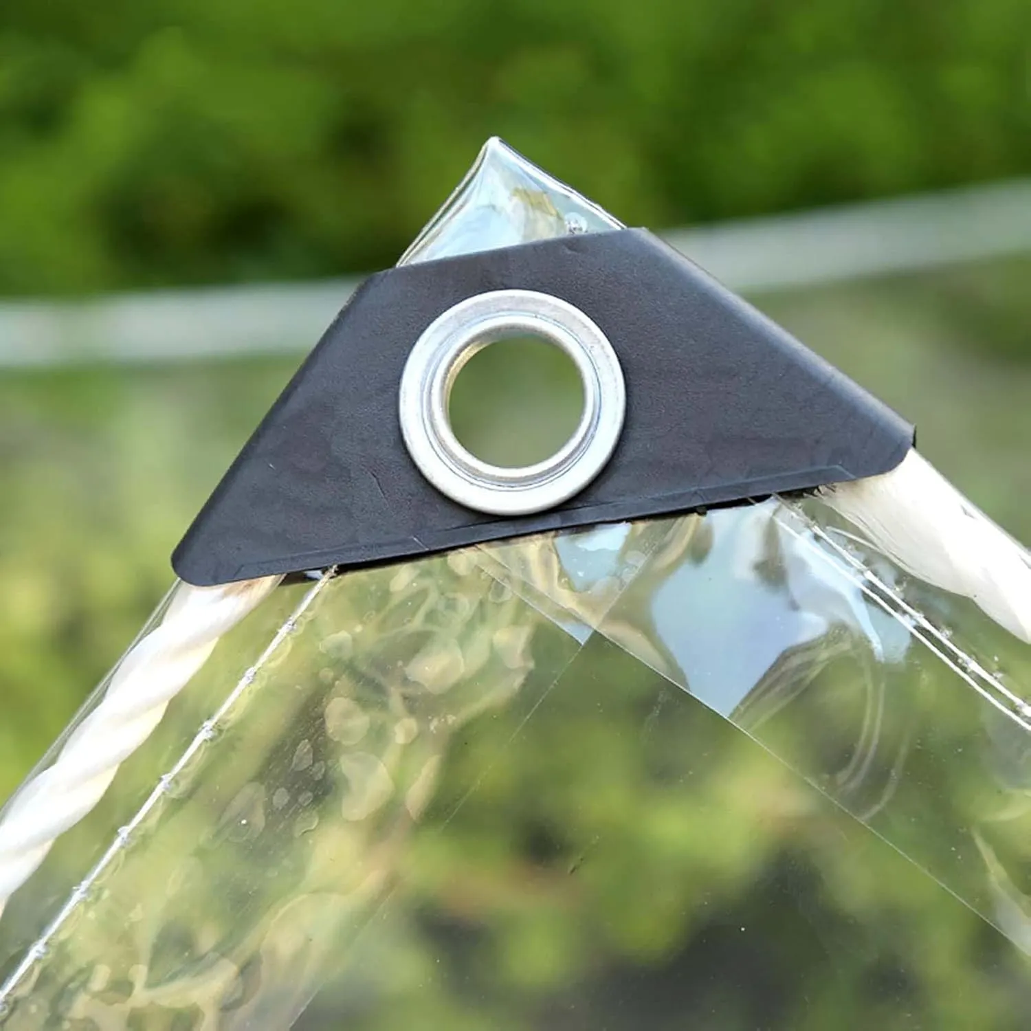 Heavy Duty Waterproof PVC Clear Tarps 11.5x3.3ft, Thick Transparent Tarpaulin with Grommets, PVC Plastic Tarp Dustproof, for Greenhouse Patio Chicken