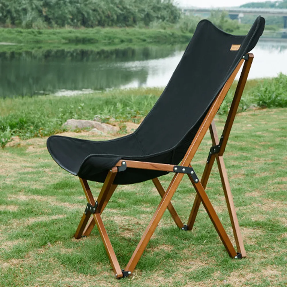 Hewolf Foldable Wooden Chair - Large