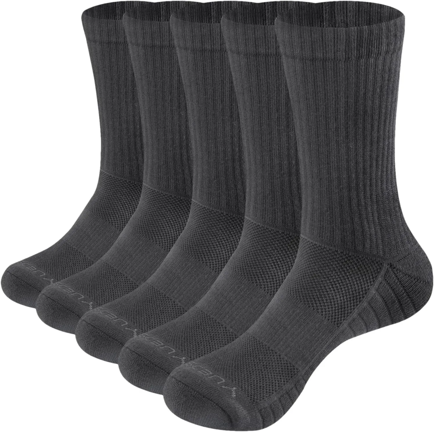 Hgvcfcv Men Thick Breathable Cotton Cushion Crew Outdoor Sports Hiking Trekking Socks Work Boot Socks For Men