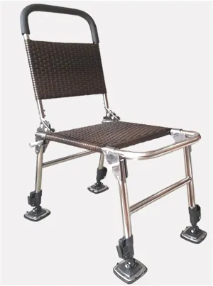 High Back Chair Lightweight Padded Leisure Fishing Lounge Chair Portable Stable Stainless Steel Folding Chair for Camping Hiking Support 550 lbs Camping Chair