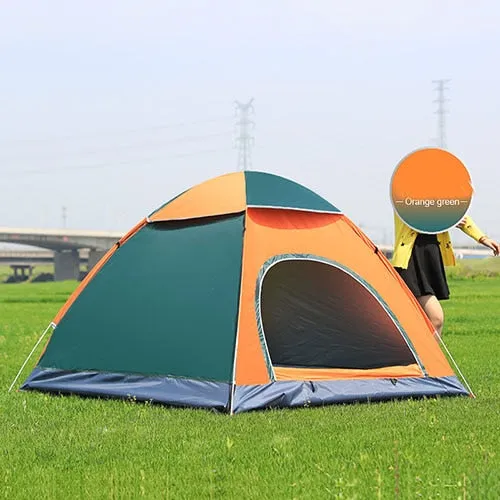 High-value Person Tent Sun Ultralight Tent Automatic Open Pop Outdoor Waterproof Up Portable Camping Anti-UV Folding All-in-one collection Hiking Shade 2