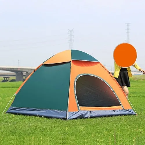 High-value Person Tent Sun Ultralight Tent Automatic Open Pop Outdoor Waterproof Up Portable Camping Anti-UV Folding All-in-one collection Hiking Shade 2