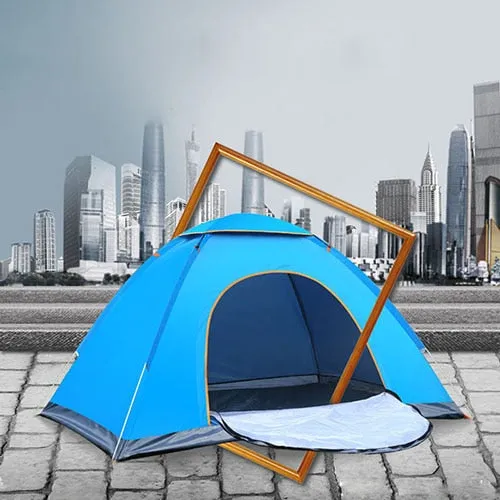 High-value Person Tent Sun Ultralight Tent Automatic Open Pop Outdoor Waterproof Up Portable Camping Anti-UV Folding All-in-one collection Hiking Shade 2