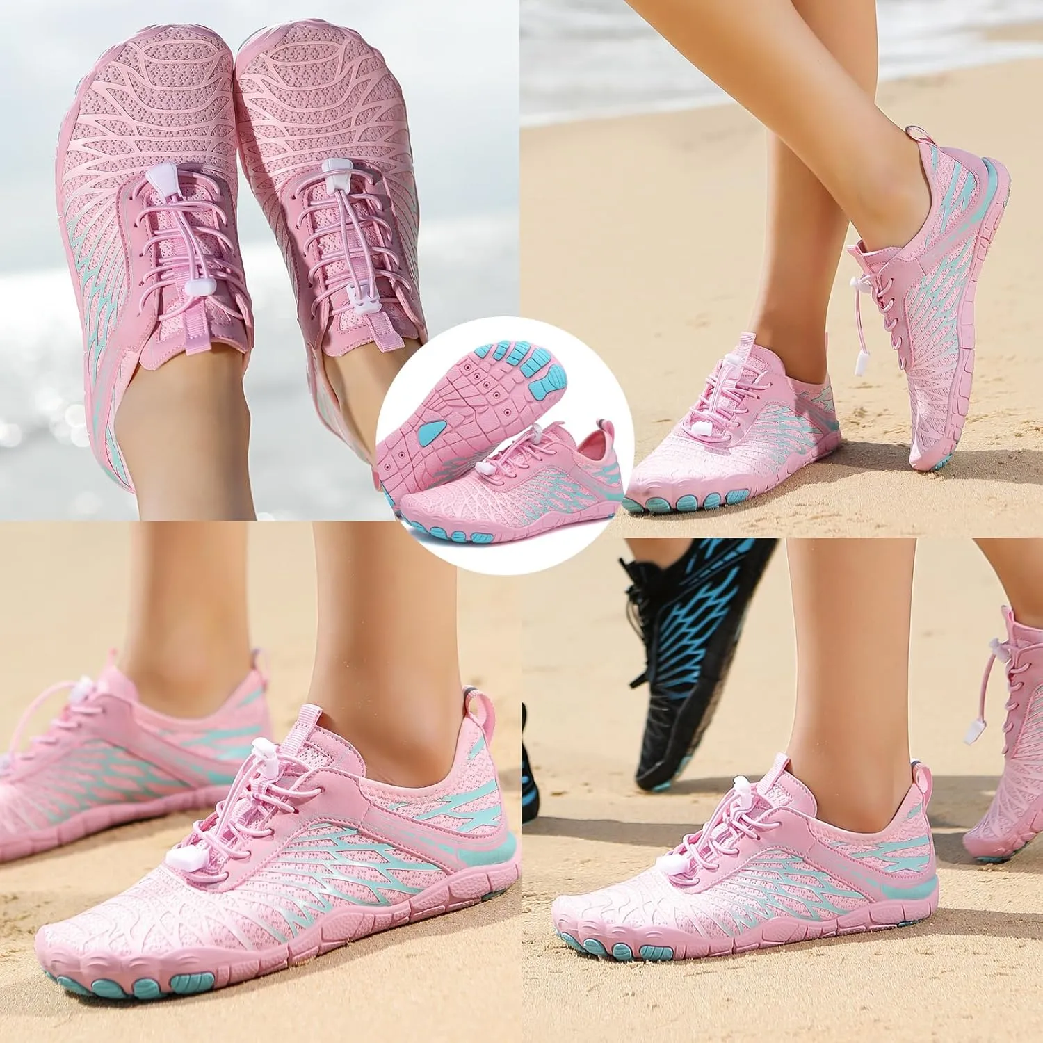 Hike Barefoot Shoes Breathable Non-Slip Athletic Footwear Wide Toe Water Shoes for Women & Men