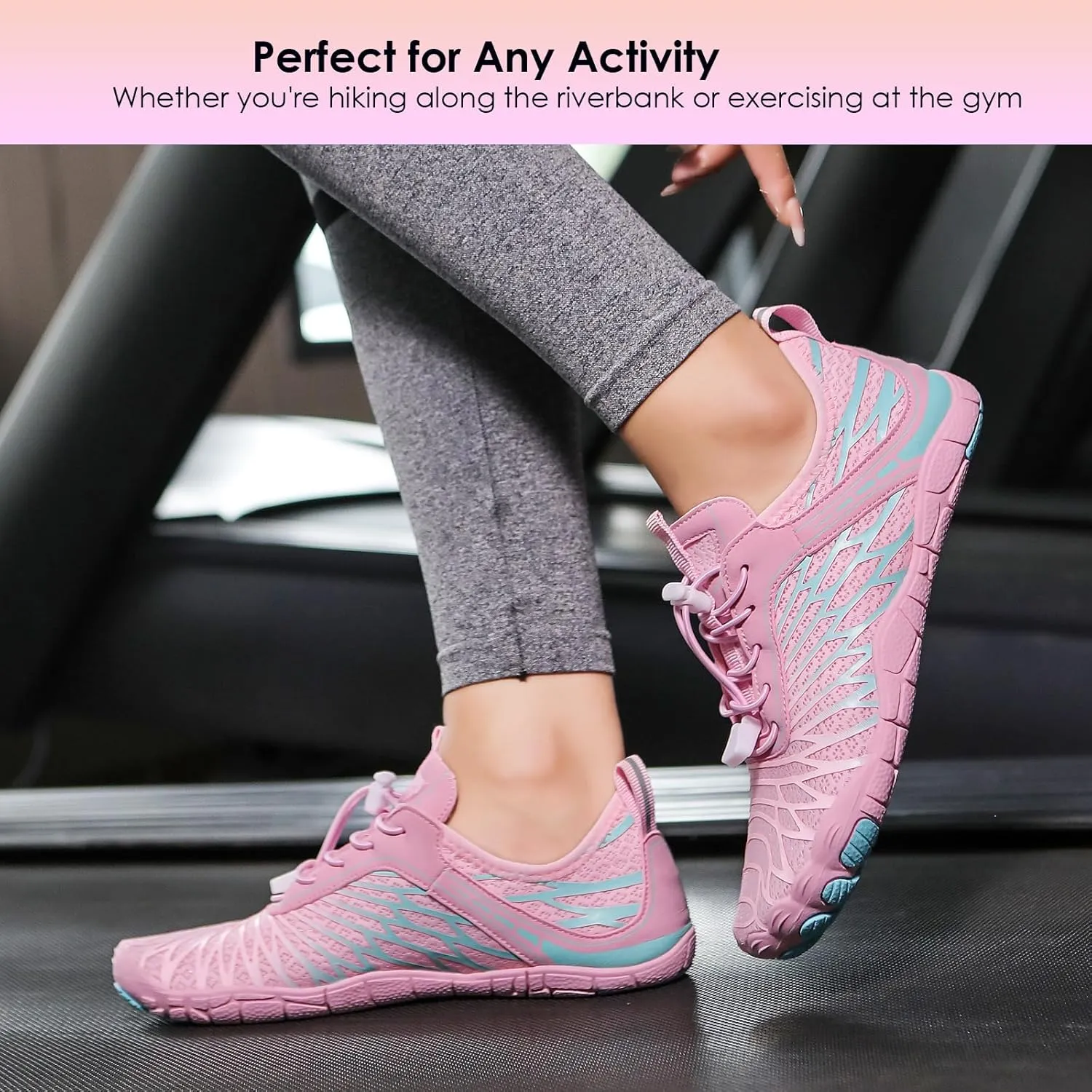 Hike Barefoot Shoes Breathable Non-Slip Athletic Footwear Wide Toe Water Shoes for Women & Men