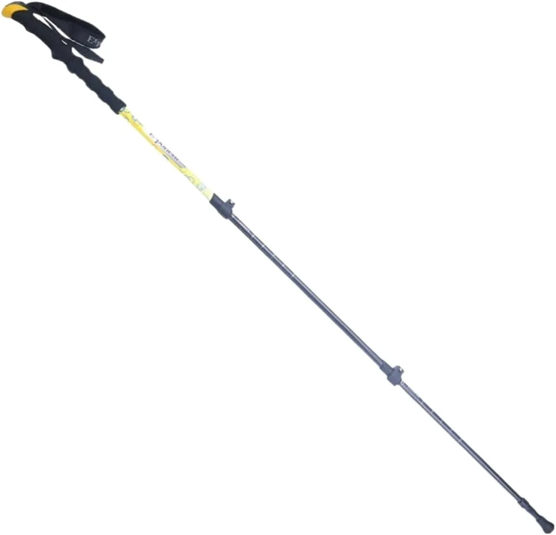 Hiking Trekking Poles Trekking Poles Hiking Poles Lightweight Walking Sticks Foldable Aluminum for Camping Hiking Sticks for Trekking(Yellow)