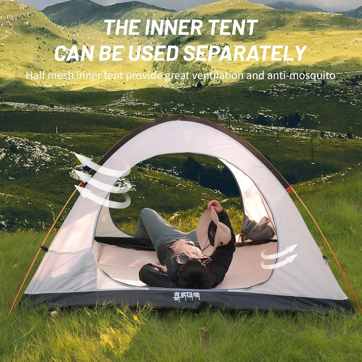 Himalaya 2/3 Person 4 Season Tent - Winter Tent, Waterproof, Windproof, Lightweight, Portable, PU5000 for Camping, Hiking, Mountaineering