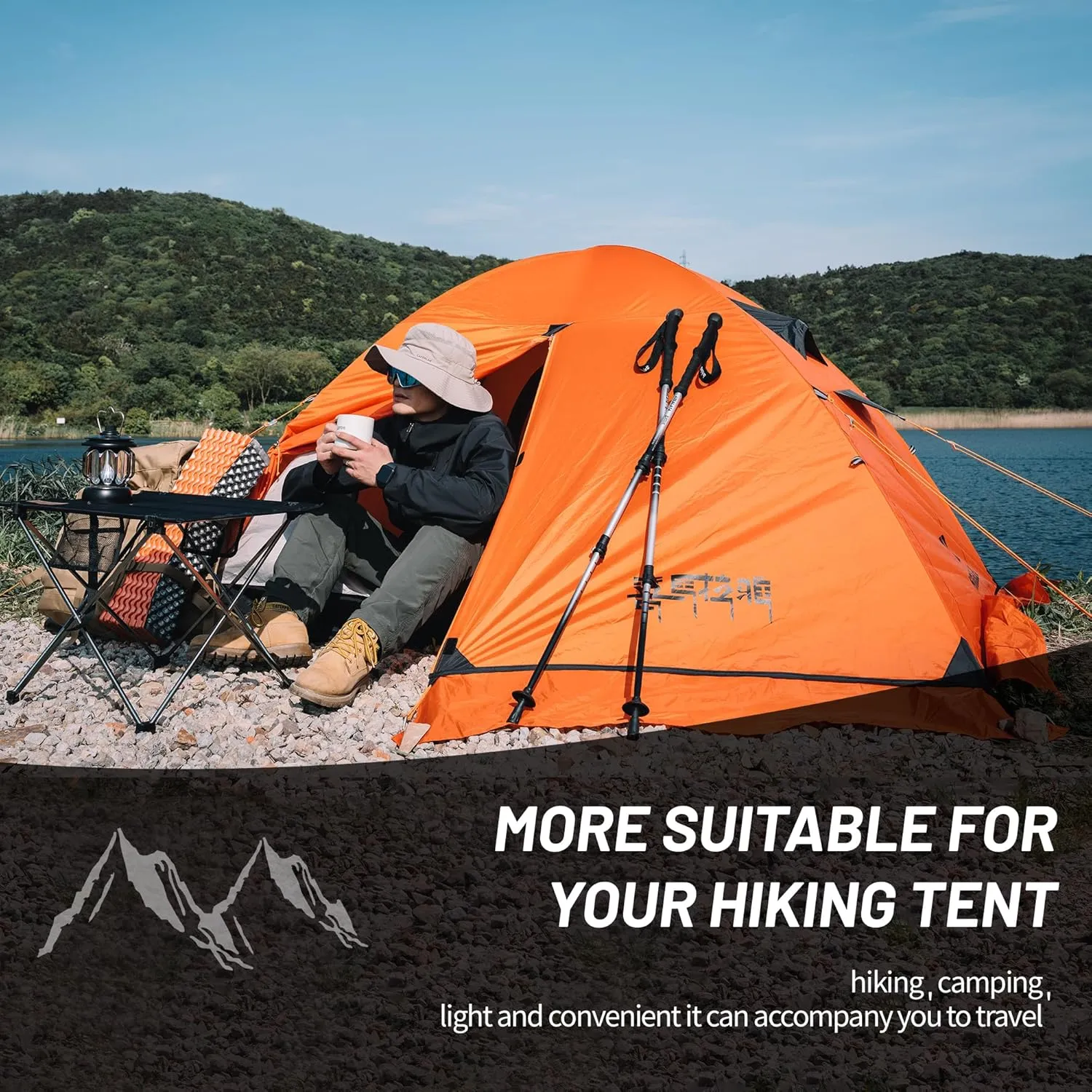 Himalaya 2/3 Person 4 Season Tent - Winter Tent, Waterproof, Windproof, Lightweight, Portable, PU5000 for Camping, Hiking, Mountaineering