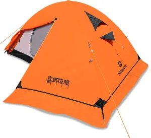 Himalaya 2/3 Person 4 Season Tent - Winter Tent, Waterproof, Windproof, Lightweight, Portable, PU5000 for Camping, Hiking, Mountaineering