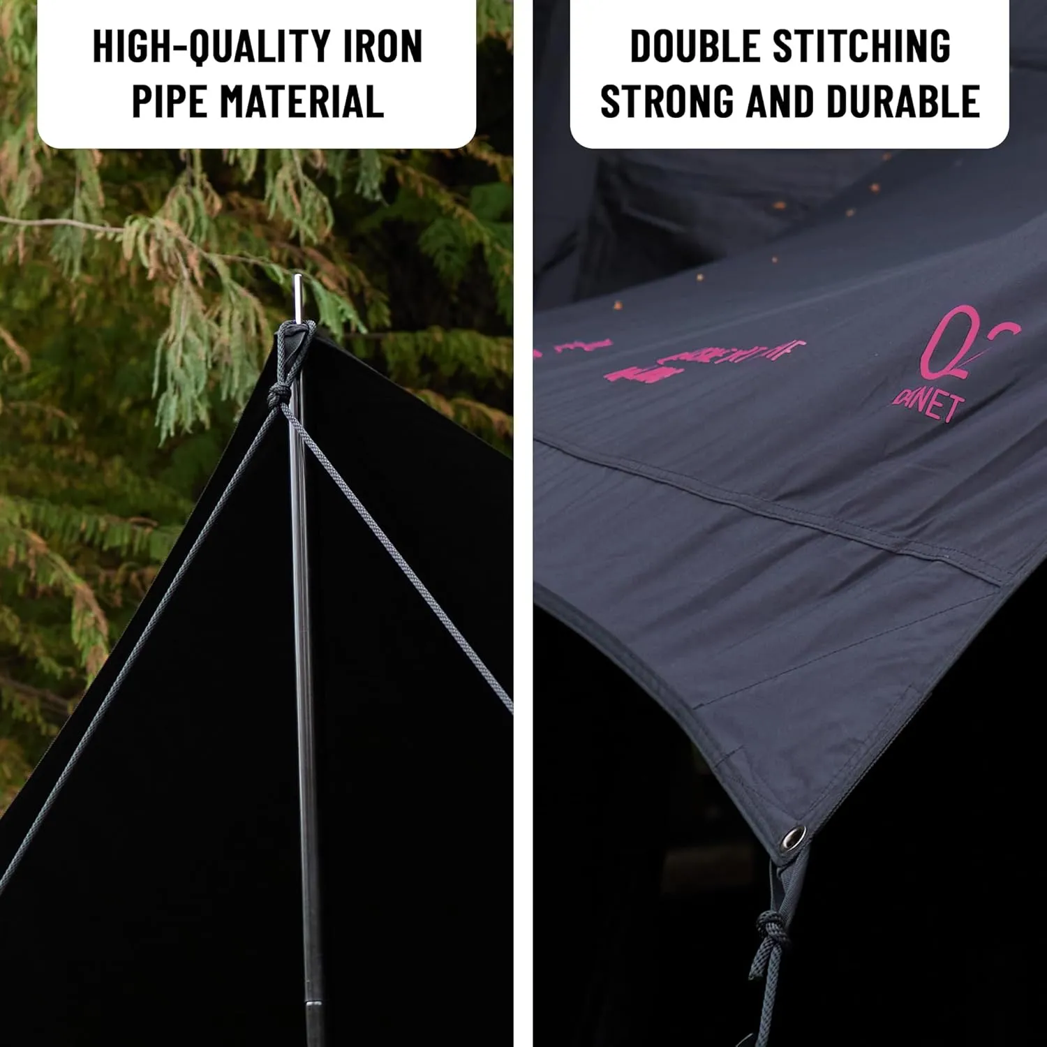Himalaya Inflatable Dome Tent - 6-10 Person Family Tent with Stove Jack, Easy Setup for 4 Season Outdoor Camping & Glamping