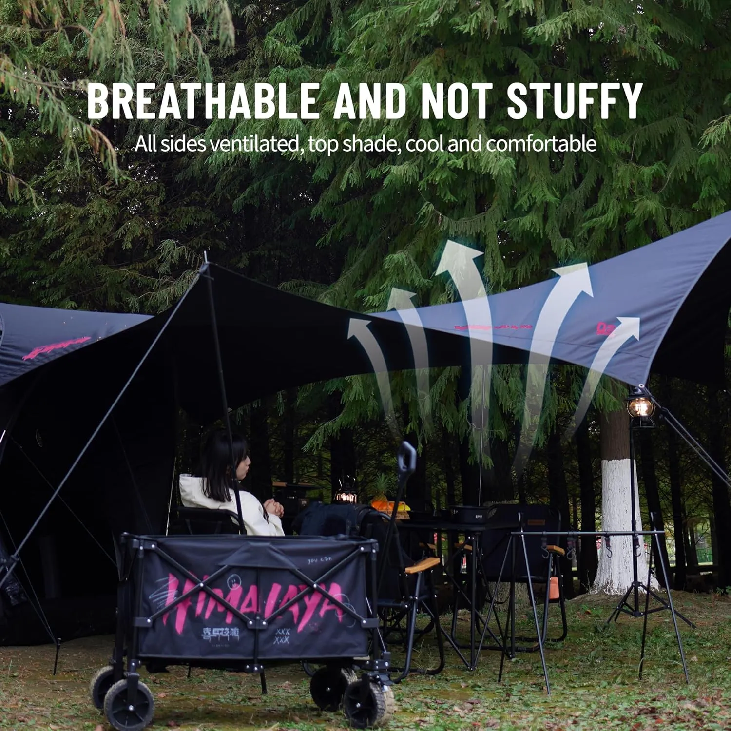 Himalaya Inflatable Dome Tent - 6-10 Person Family Tent with Stove Jack, Easy Setup for 4 Season Outdoor Camping & Glamping