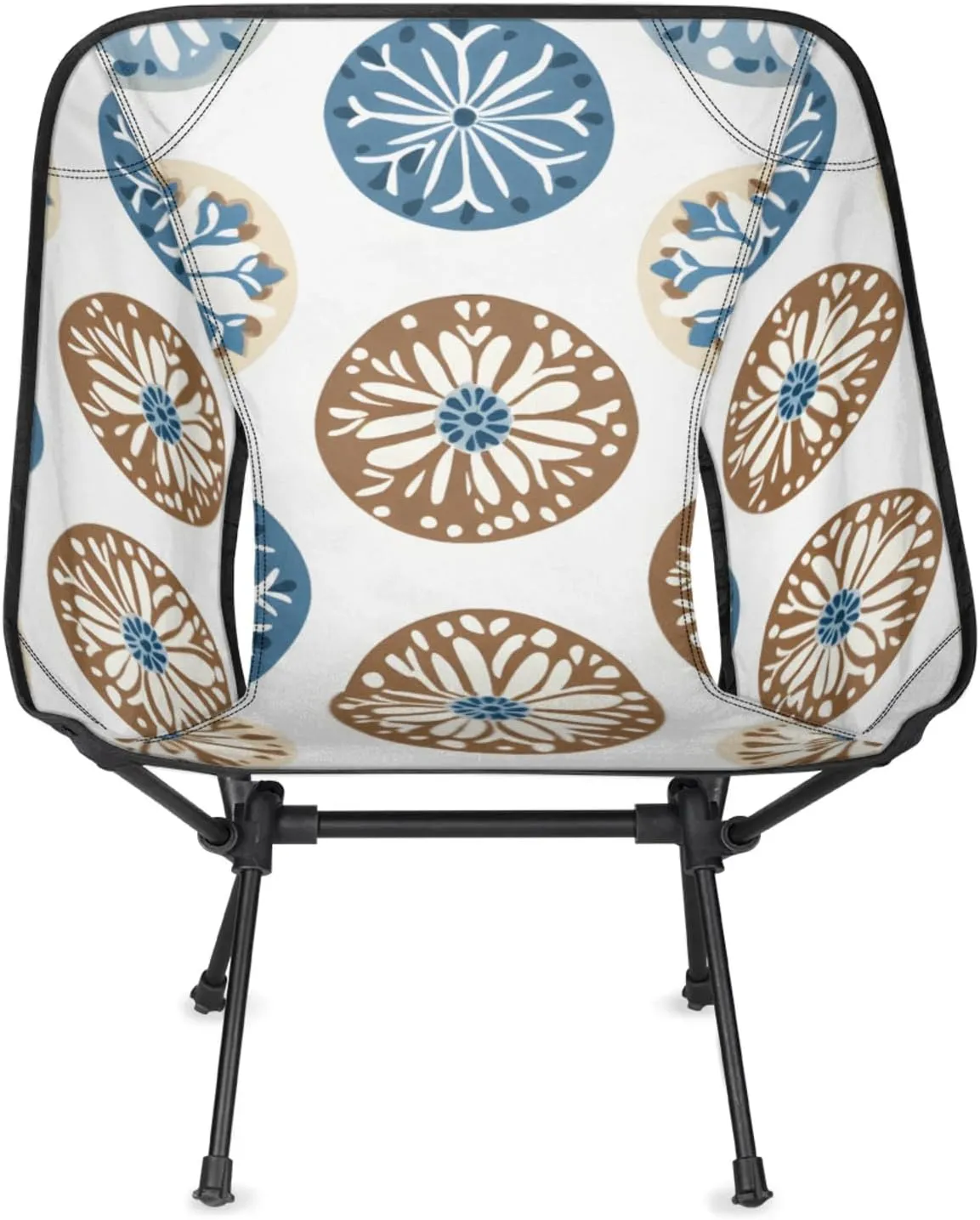 Honeybaby Folding Camping Chair Creative Circle Theme Camping Chairs Lightweight Portable Chair Outdoor Foldable Chairs for Camping Travel Picnic Beach Hiking