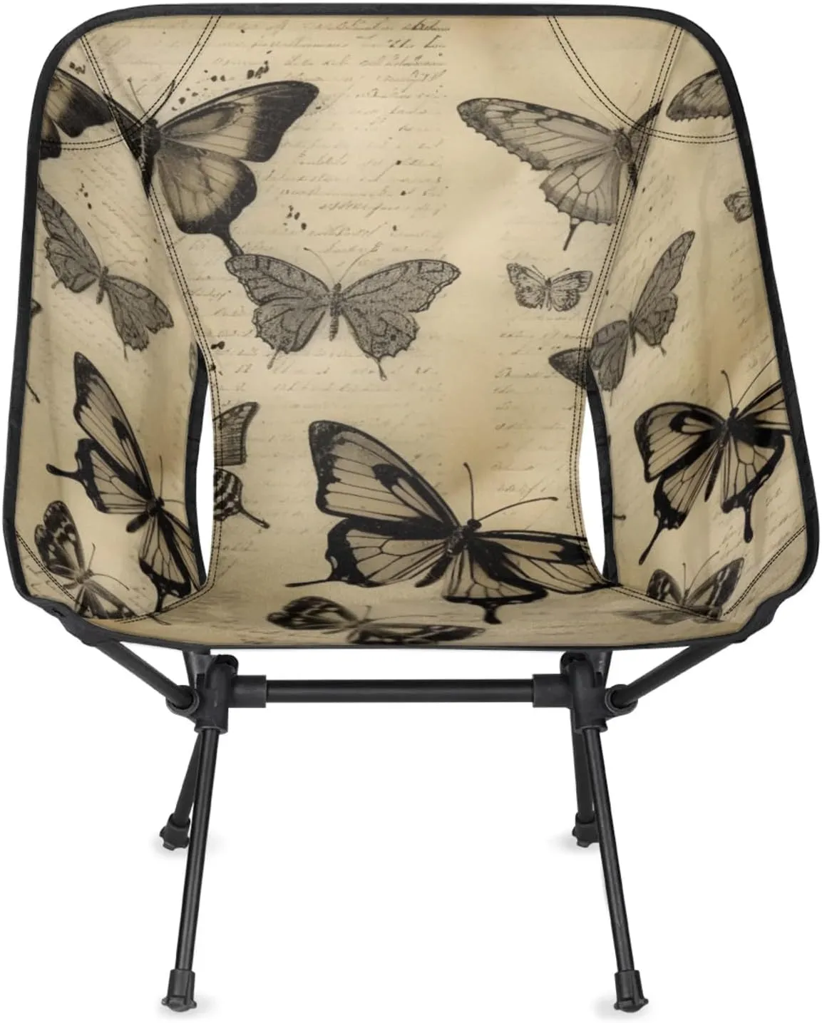 Honeybaby Folding Camping Chair Retro Butterfly Camping Chairs Lightweight Portable Chair Outdoor Foldable Chairs for Camping Travel Picnic Beach Hiking
