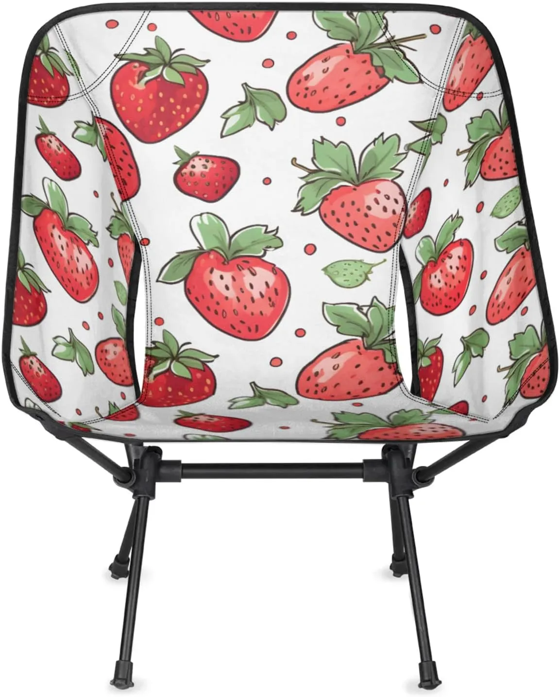 Honeybaby Folding Camping Chair Strawberries Camping Chairs Lightweight Portable Chair Outdoor Foldable Chairs for Camping Travel Picnic Beach Hiking
