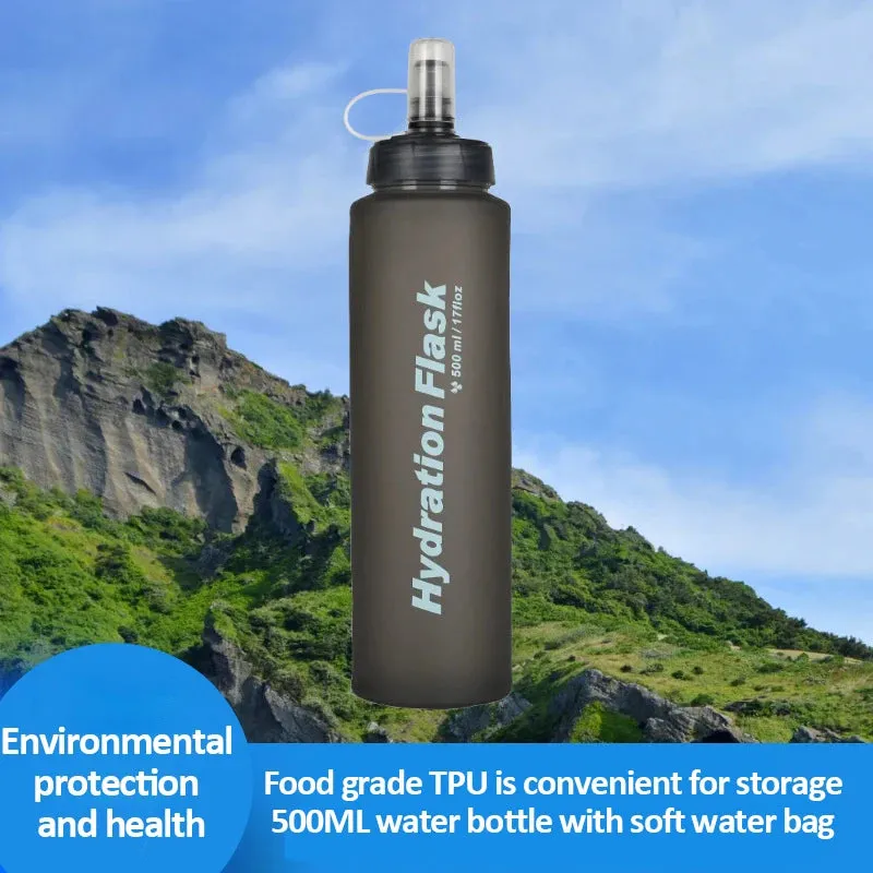 HydraFlex 500ML Folding Sports Water Bottle