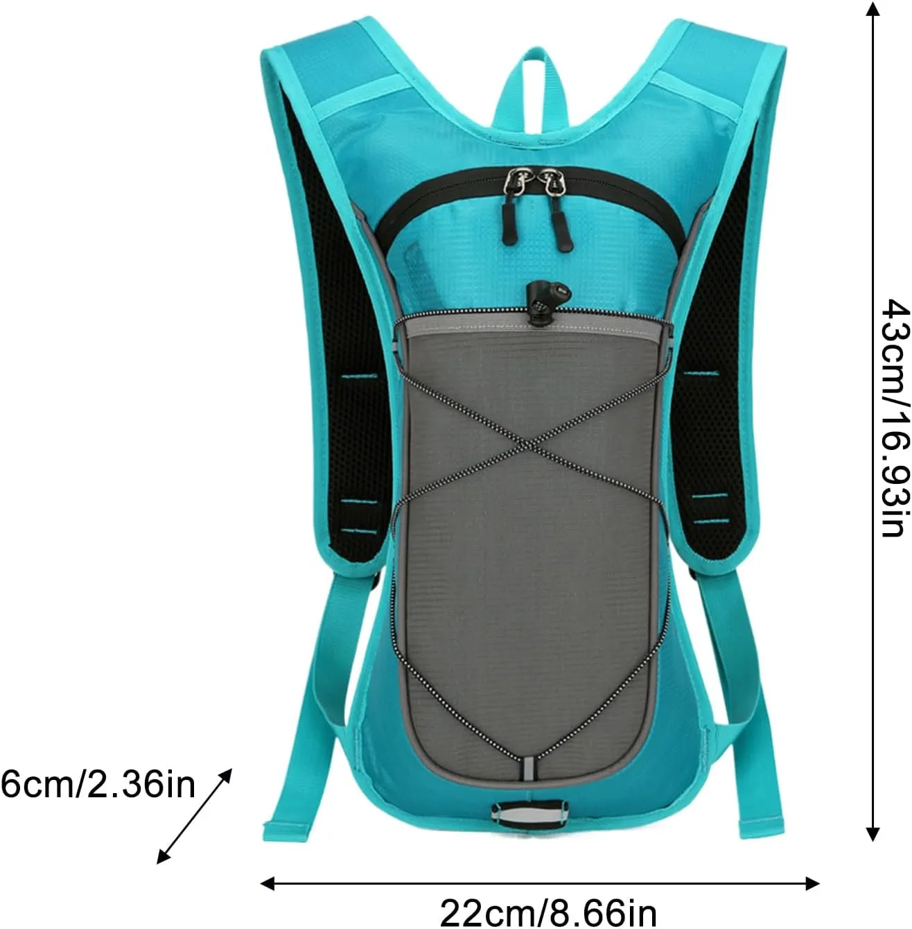 Hydration Backpack Festival, Hydration Backpack, | Water Pack Backpacking | with Reflective Strips Adjustable Shoulders Nylon Bag for Hunting Travel Climbing Gym Skiing Cycling and Camping