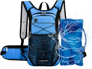 Hydration Backpack Hiking Backpack with Water Bladder Lightweight Insulation Hydration Pack Water Backpack for Hiking Cycling Running Festival Camping for Men Women