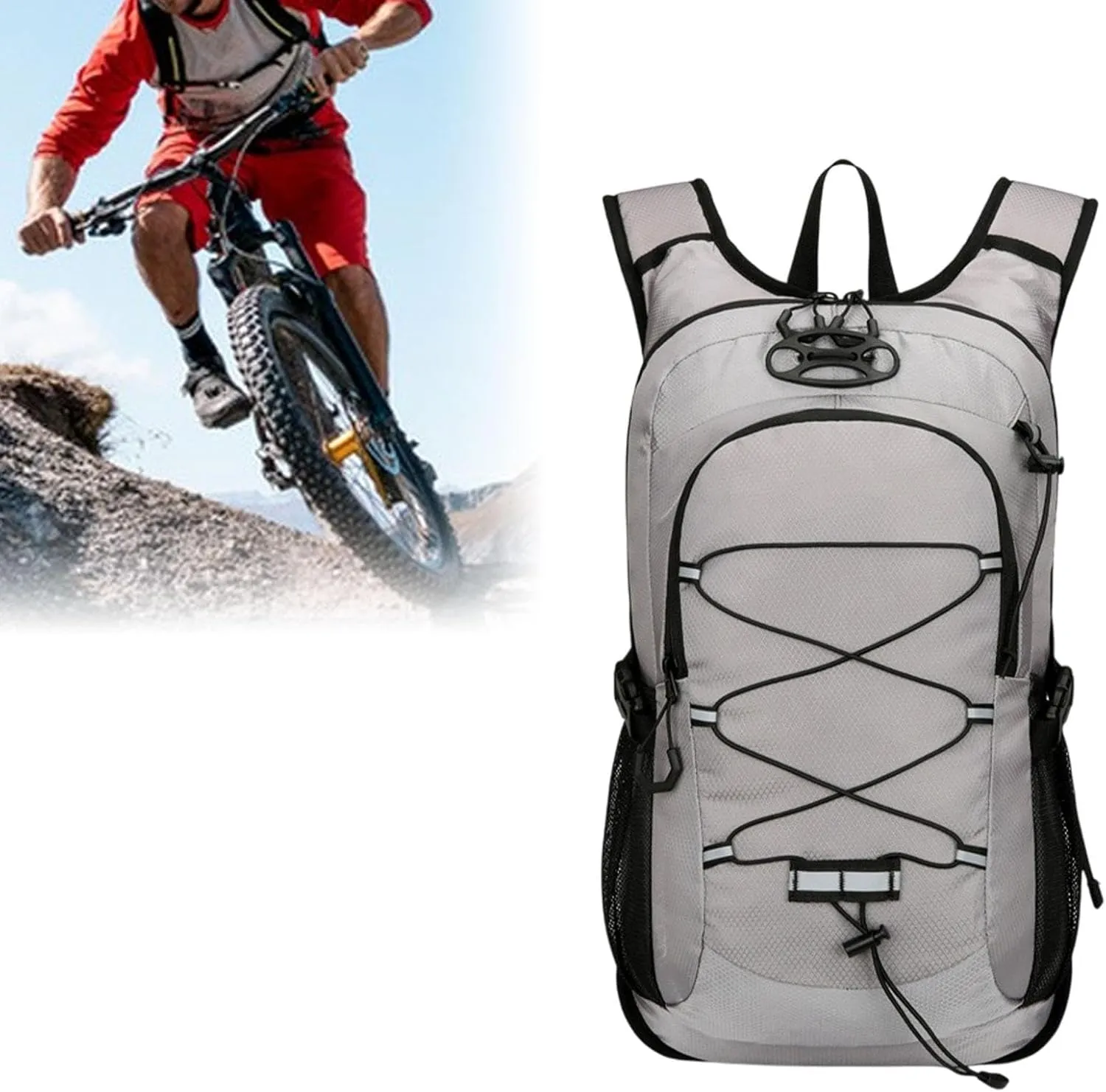 Hydration Backpack Hydration Pack Outdoor Waterproof Running Backpack Hiking Rucksack for Trekking Mountaineering Backpacking