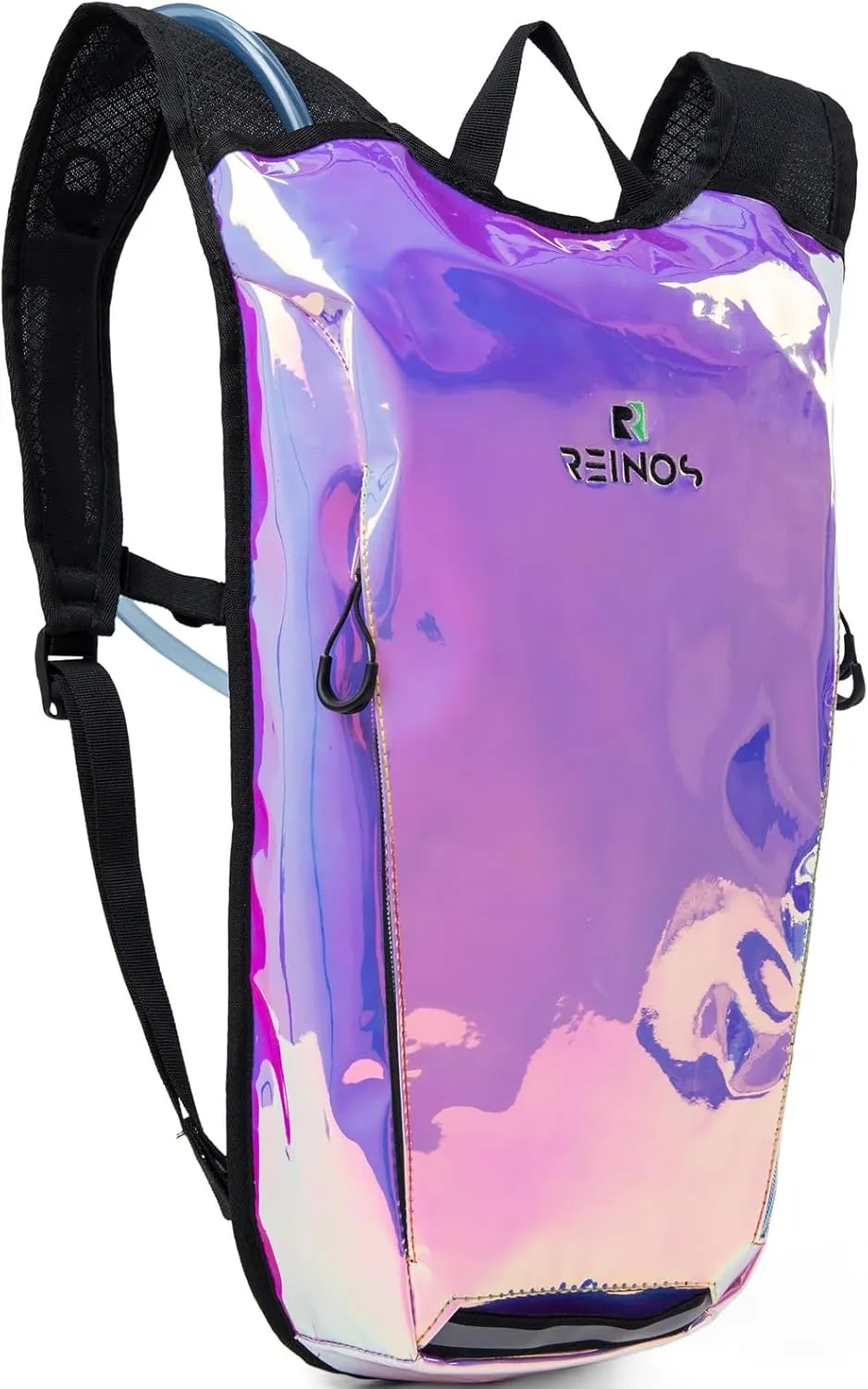Hydration Backpack Pack with 2L Water Bladder Rave Essentials Lightweight Bag for Hiking, Running Vest, Music Festival for Men Women (Flash)